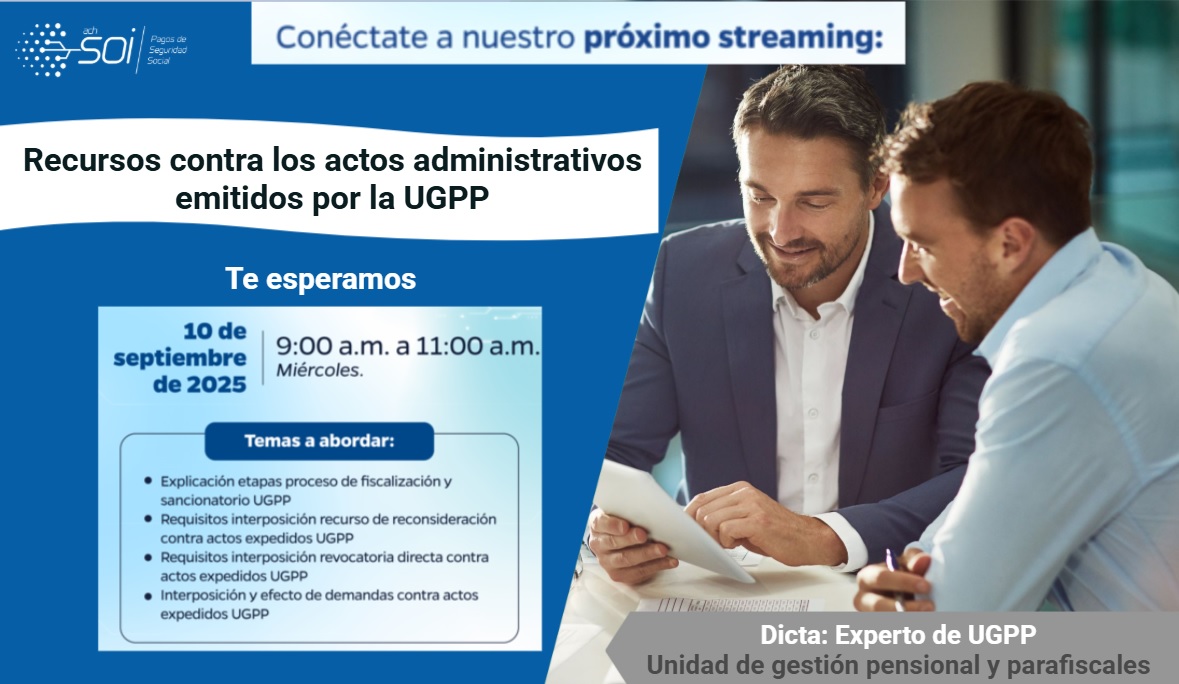 Recursos contra los actos administrativos emitidos por la UGPP
