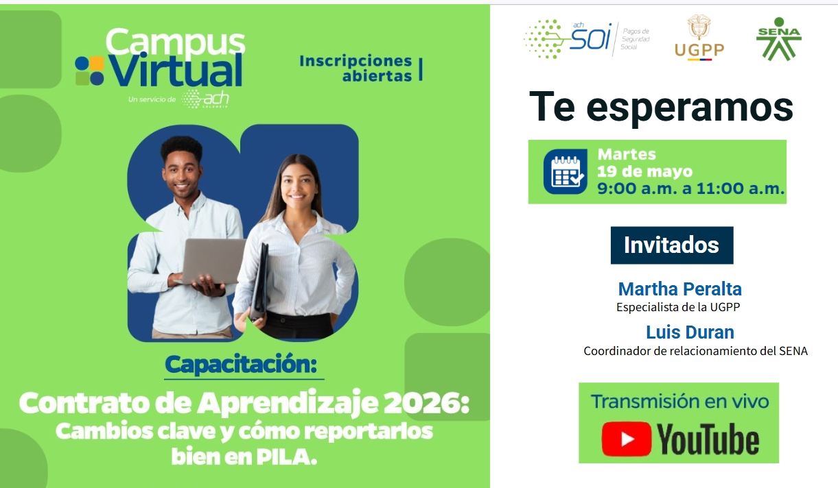 Contrato de Aprendizaje 2026: Cambios clave y cómo reportarlos bien en PILA