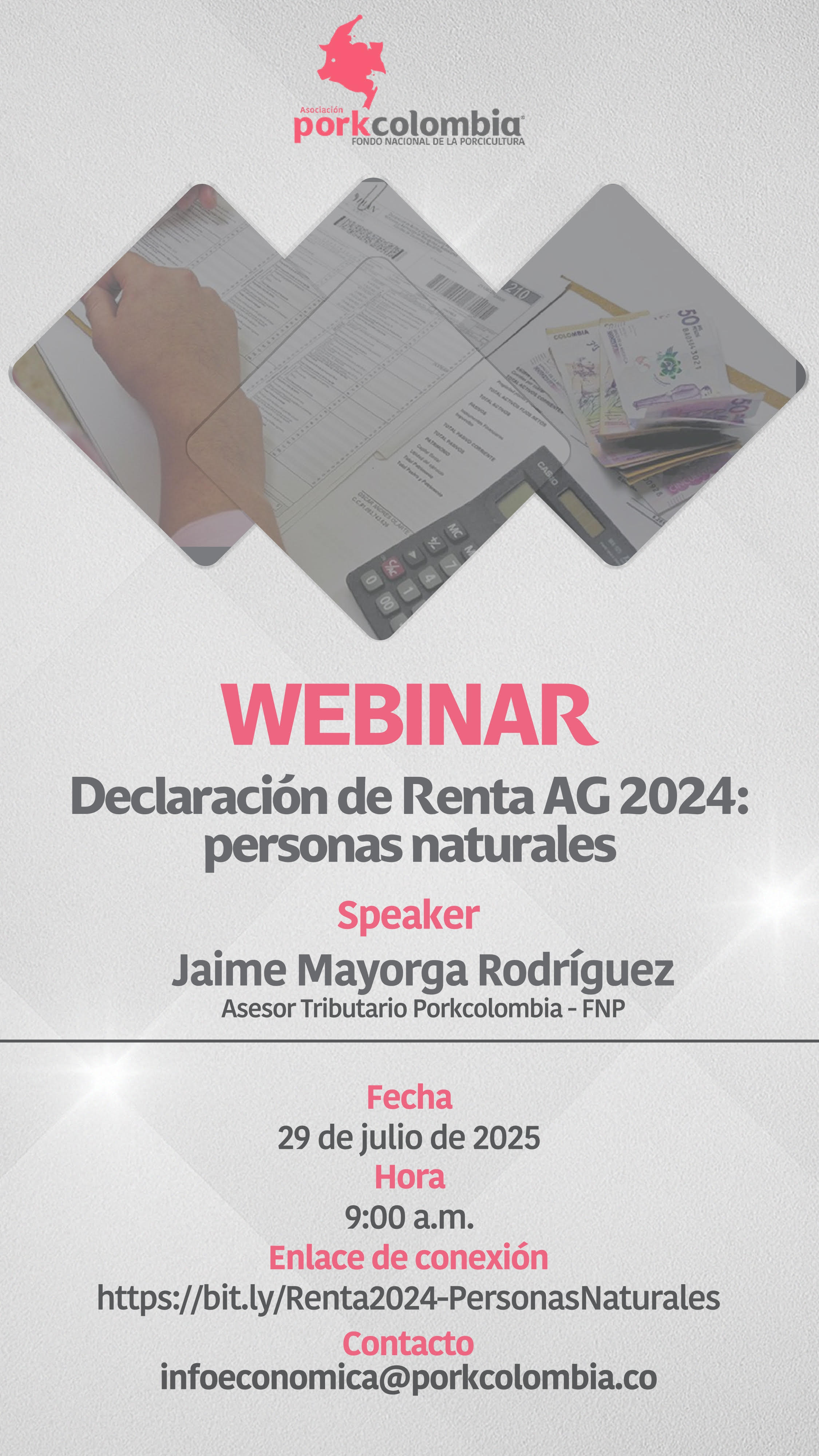 WEBINAR: Declaración de Renta AG 2024: personas naturales