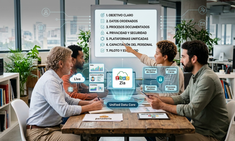 ¿Qué hacer antes de usar IA en su empresa? Las siete claves de Zoho para una adopción efectiva
