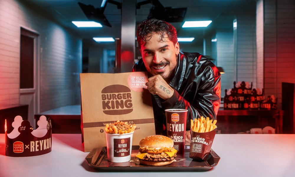 Burger King y Reykon conectan gastronomía y música urbana con la hamburguesa Líder King